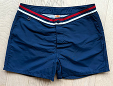 Sundek Men's Swim Shorts Trunks Vintage Navy Blue Men's Size 32 picture