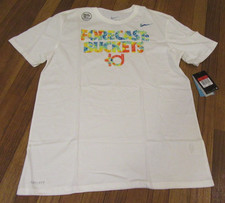 Nike KD Weatherman Dri-Fit T-Shirt Size Large White Forecast Buckets Durant NWT picture