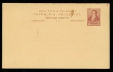 Postal Stationery H&G #14 Argentina postal card 1892/1896 Vintage Message Reply picture