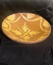 Antique Hunza Clay Pottery Ceramic Bowl Large 12” picture