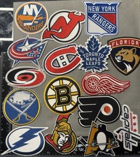 LOT OF 33 COMPLETE NHL LEAGUE SET - ALL 32 TEAMS PLUS 1 NHL LOGO IRON ON PATCHES picture