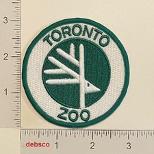Vintage Embroidered Patch TORONTO ZOO Canada Largest Metro Souvenir Travel picture