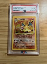 1999 Pokemon Base Charizard Holo PSA 6 English picture