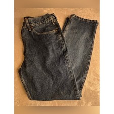 Lee Men's Relaxed Fit Blue Denim Jeans Sz 34/32 Western picture