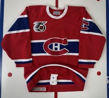Montreal Canadiens Patrick Roy Vintage Authentic 1991-1992 TBTC Hockey Jersey 44 picture