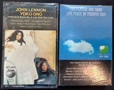 John Lennon Yoko Ono Live Peace In Toronto / Life With The Lions Cassettes NEW picture