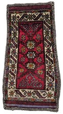 Antique Hand-Knotted Turkish Rug , Collectible Anatolian Dowry Bag Rug picture