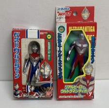 BANDAI ULTRAMAN DYNA 4” TALL FIGURE YUTAKA ULTRAMAN TIGA 5” TALL FIGURE SET picture