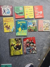 Vintage Children's Book Lot 10 Dr Seuss Sneetches Green Eggs Heckle Jeckle HC picture
