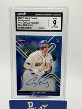 PSA 10 2022 Finest Cal Raleigh Finest Auto Blue Refractors #/150 CGC 9 10 Auto picture