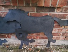 Running Horses Metal Landscape Art picture