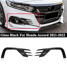 Gloss Black For Honda Accord 21-2022 Yofer Fog Light Cover Lamp Trim Garnish Kit picture