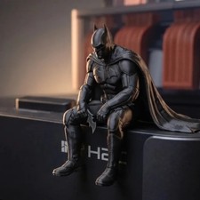 Spider Man Batman Sitting Anime Action Figure Statue Desktop Car Ornament Decor picture