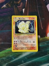 Ninetales Base Set Holo Vintage Pokemon Card 12/102 picture