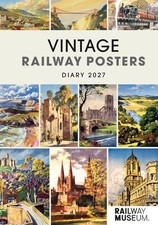 Carousel Worldwide 2027 Vintage Railway Posters Diary, A5 Week to View Planner, picture