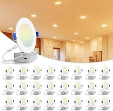 6 Inch 5CCT LED Recessed Ceiling Dimmable Light with Junction Box 2700K-5000K picture