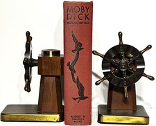 1930 s MOBY DICK Art Deco ILLUSTRATED whaling RARE whale ship HERMAN MELVILLE picture