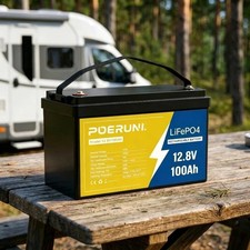 12V 100Ah LiFePO4 Lithium Battery Cycle Deep Built-in BMS for Solar RV Off-grid picture