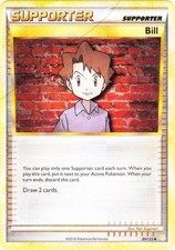 Bill - 89/123 - Uncommon (Hp) HeartGold SoulSilver - Trainer (Supporter) Pokémon picture