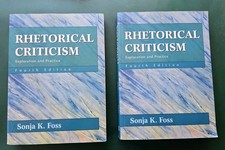 Lot of 2 Rhetorical Criticism Exploration and Practice Sonja K. Foss 4th Edition picture