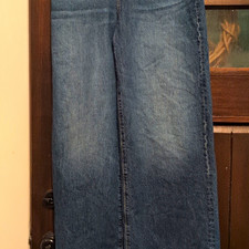 Madewell Women’s Super Wide-Leg Jeans Blue Medium Wash Denim Cotton 5-Pocket picture