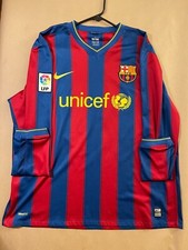 F.C. Barcelona 2009/2010 Ibrahimović Home Long Sleeve Jersey Size Extra Large picture