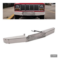 1 Bumpers KUAFU Bumper Assembly Compatible 1980-1986 Bronco Chrome Steel picture