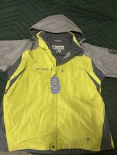 Columbia Vertex Interchange Jacket Mens Extra Large Green Gray * New With Tags* picture