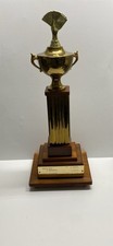Rare Vtg 20th Century JOHN J. HUNT TROPHY Stratfield Bridge Club 25” Large picture