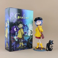 Coraline & Cat Figure Set 20cm PVC Statue Movie Collectible Doll Halloween Gift picture