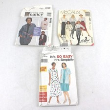 Lot of 3 McCall's 4521 8696 Simplicity 7574 Sewing Patterns picture