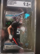 2023 Panini Black Drake London Platinum 1/1 Atlanta Falcons #15 picture
