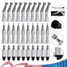 Dental Low Speed Handpiece Kit Contra Angle +Straight +Air Motor Micromotor 4H picture