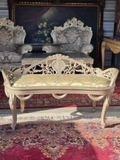 Vintage French Louis XV Seetee Bench Style. (Circa 1920–1960) picture