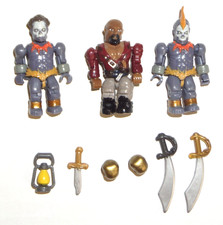 Mega Bloks Pyrates Lost Fortune 3623 Figures Swords Lantern Skulls Pirate picture