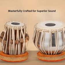 Steel Tabla Set with Bag, Hammer, Gatta-Manual-Cushions & Covers Complete Kit, picture