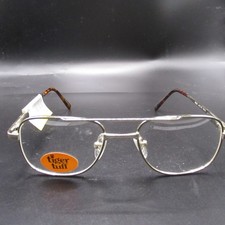 Tiger Tuff Howler Eyeglass Frames Gold Aviator Style 44-16-135 New picture