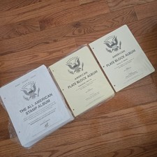 Lot of 3. MINKUS , INC THE ALL AMERICAN STAMP ALBUM - updated, + 2 plate albums. picture