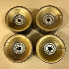 Vintage 1970s Kryptonics Skateboard Wheels Amber Set of 4 - No Damage OG | 57 mm picture