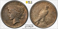 1921 HIGH RELIEF PEACE DOLLAR PCGS XF45 picture