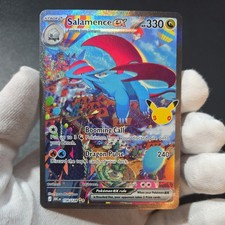 Pokemon TCG Salamence ex 156/128 30th Celebrations SIR Fresh Pull NM/M Gradable picture