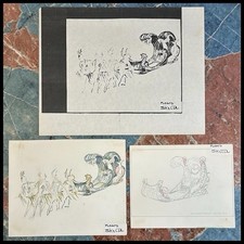 Louis Andrews Fischer Proteus Mardi Gras Float Sketch Spangenberg Studios Art picture