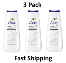 Dove Body Wash for Women Nourishing Deep Moisture Cleanser All Skin, 11 oz 3Pack picture