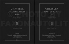 1924-1933 Chrysler Master Parts Book 1925 1926 1927 1928 1929 1930 1931 1932 picture