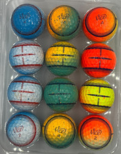 Vice Pro MIX Fire/Ice/ Neon Tide Tracer Used Golf Balls 12 Pack AAAAA 5A Mint picture