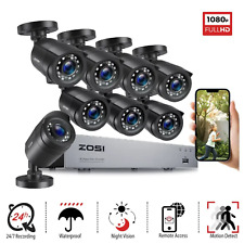 ZOSI 8CH 5MP Lite DVR 1080P Outdoor CCTV Security Camera System Kit Night Vision picture