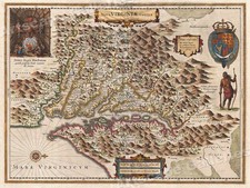 1630s “Map of the Virginia Colonies” Vintage Style Chesapeake Bay Map - 20x28 picture
