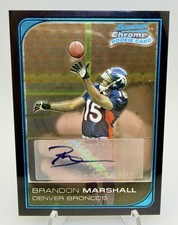 2006 Bowman Chrome - Brandon Marshall Rookie Auto - SP RC picture