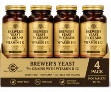 Solgar Brewer's Yeast 7 1/2 Grains Vitamin B12 250 Tablets Pack of 4 picture