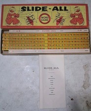 Vintage Word Game - 1959 Slide-All - Mechanical - Rare  Nice Condition  picture